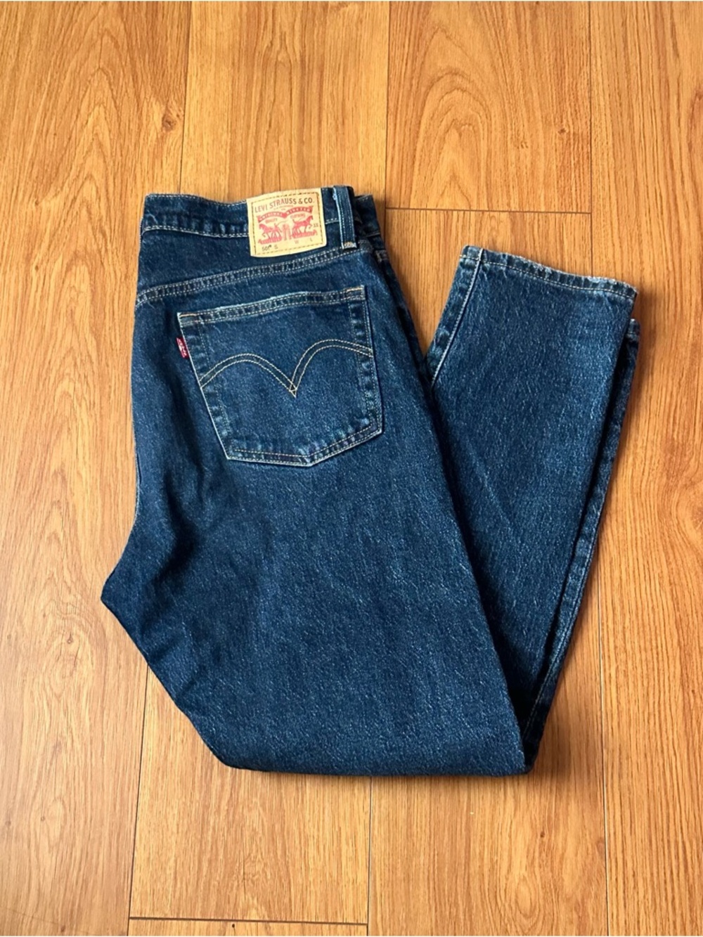 Levi's Women's Dark Blue 501 Jeans